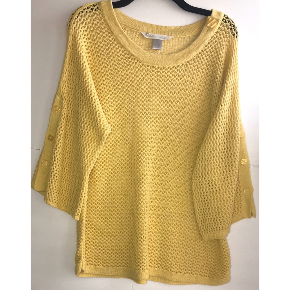 Jillian & Nicole yellow loose knit